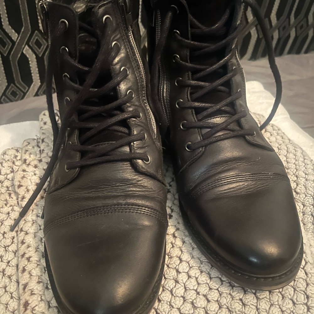 Men's Aldo Black Leather Boots